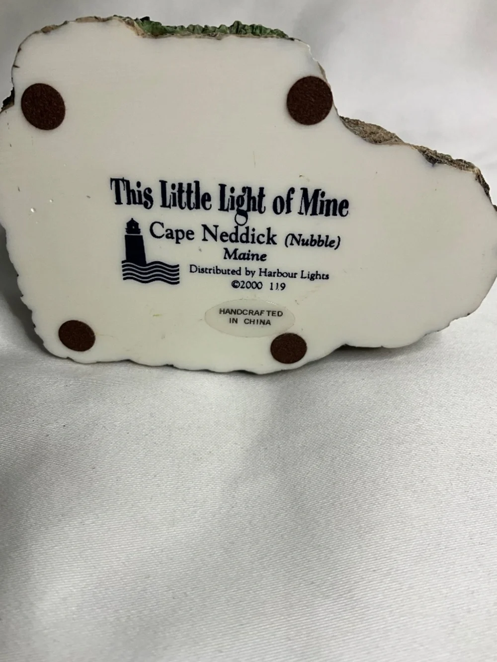 Harbour Lights Vintage 2000 This Little Light Of Mine Cape Neddick Nubble Maine